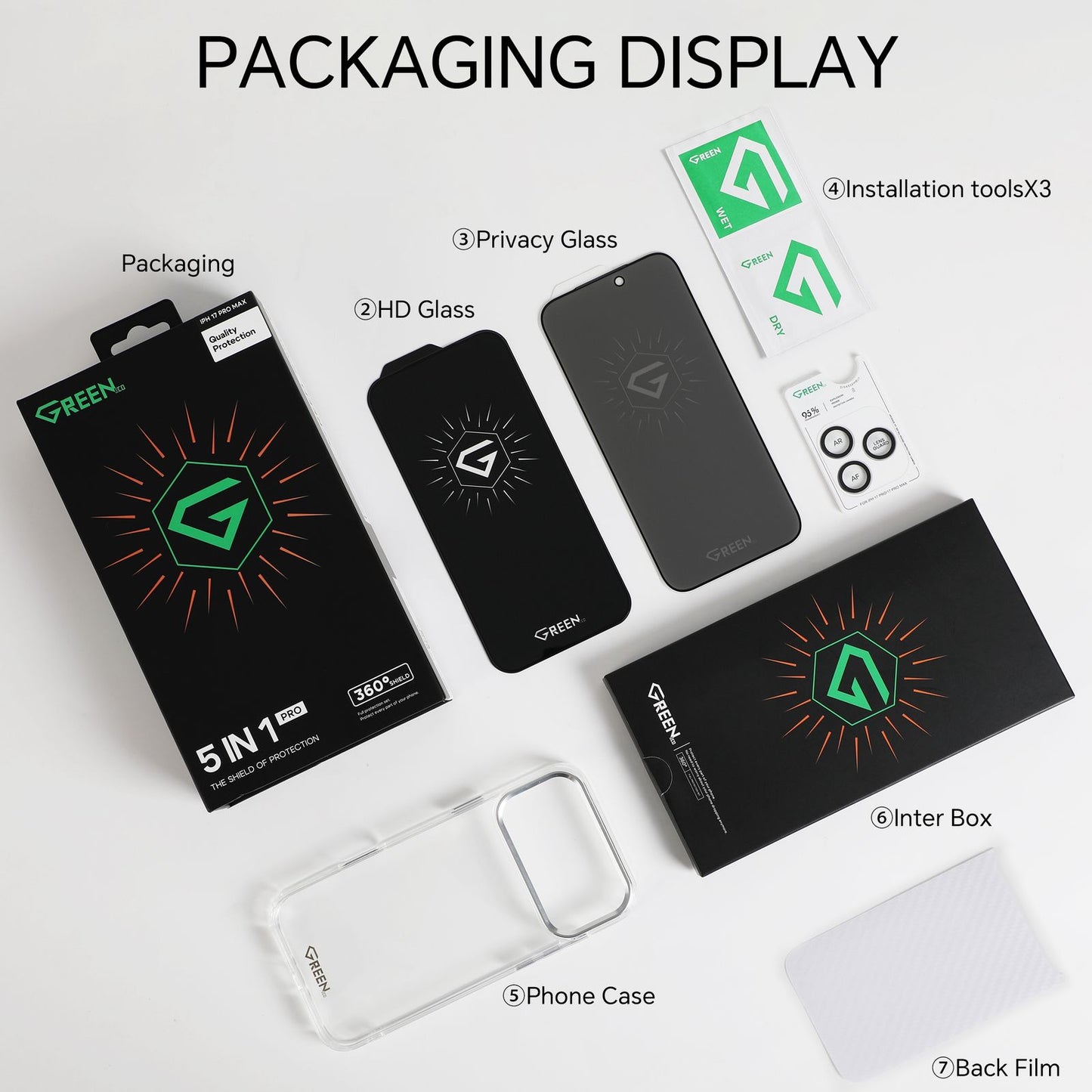 Green 5-Piece Package