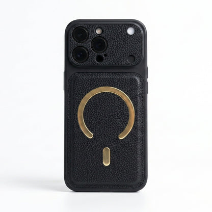 Mag Safe-compatible leather phone case
