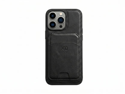 Leather case with wallet and Mag Safe