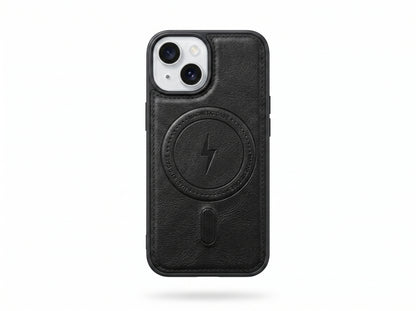 Leather case with wallet and Mag Safe
