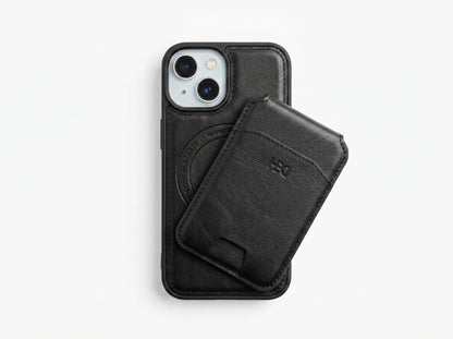 Leather case with wallet and Mag Safe