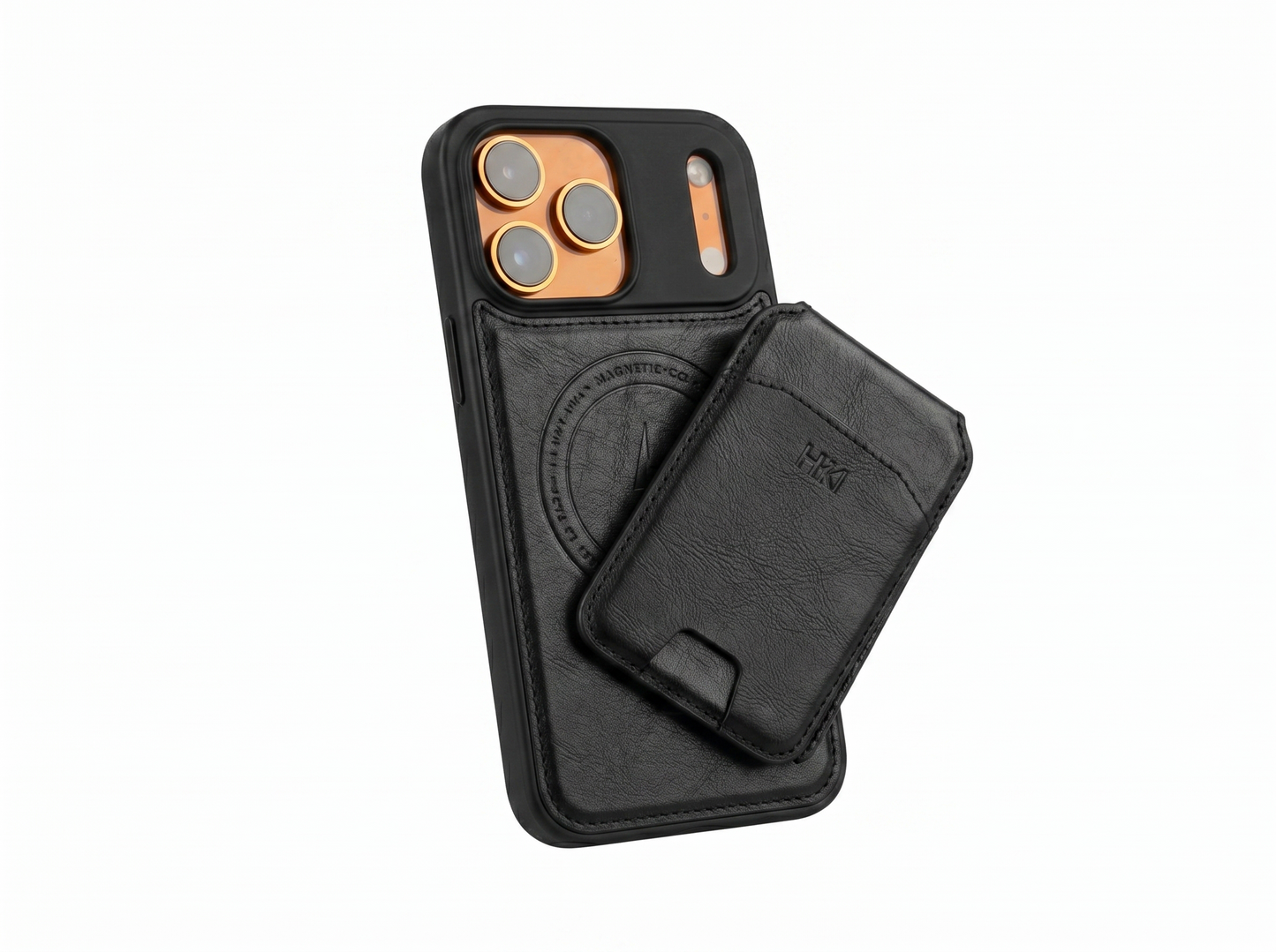 Leather case with wallet and Mag Safe