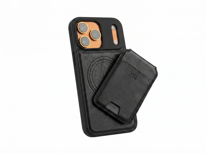 Leather case with wallet and Mag Safe